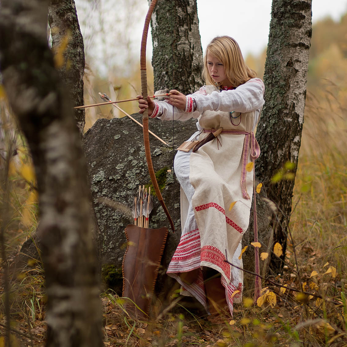 Sexy photo Girls in Slavic costumes in Kolhapur